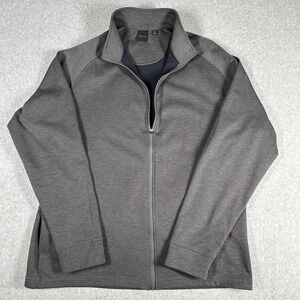 Dunning Golf Men's Full Zip Soft Shell Fleece Lined Jacket XXL Dark Gray